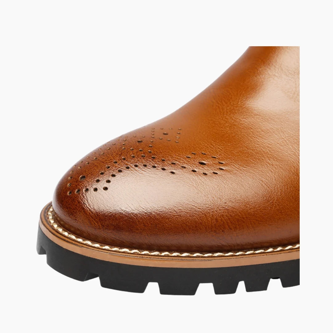 Bota Masculina Cano Curto em Couro