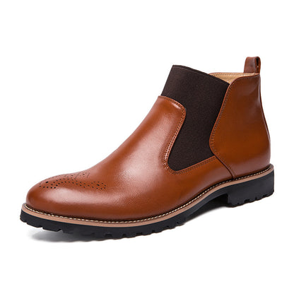 Bota Masculina Cano Curto em Couro